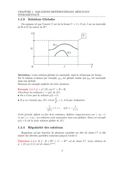 Equations Différentielles Ordinaires