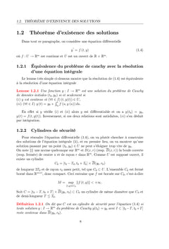 Equations Différentielles Ordinaires