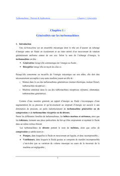 Turbomachines: Theories & Applications