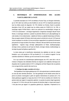 Les algies vasculaires de la face