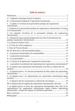 L'exercice du droit de légation passif et actif