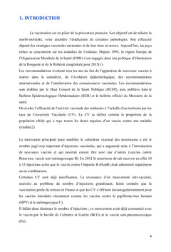Evolution des couvertures vaccinales du nourrisson en Haute Garonne