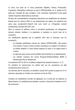 Evolution des couvertures vaccinales du nourrisson en Haute Garonne