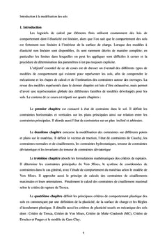 Introduction à la modélisation des sols