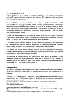 L'influence du portugais dans l'apprentissage du français