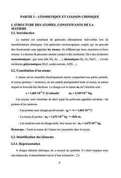 Cours et exercices corrigés de chimie générale