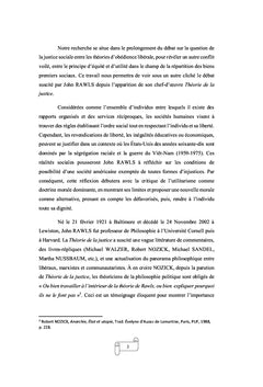 LE DÉFI DE LA JUSTICE CHEZ JOHN RAWLS