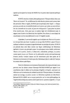LE DÉFI DE LA JUSTICE CHEZ JOHN RAWLS