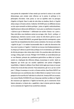 LE DÉFI DE LA JUSTICE CHEZ JOHN RAWLS