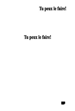 Tu peux le faire !