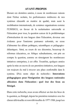 Intégration des langues nationales africaines dans l'éducation
