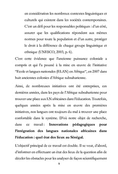 Intégration des langues nationales africaines dans l'éducation
