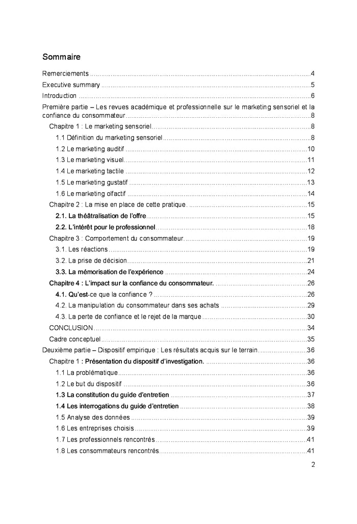 L'impact du marketing sensoriel sur le consommateur