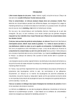 L'impact du marketing sensoriel sur le consommateur