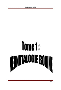 Pathologies des Bovidés