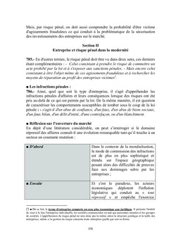 Les infractions spécifiques au droit des affaires dans la modernité Tome II