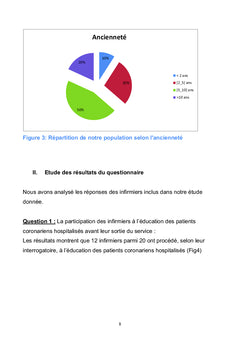 Réalité du rôle infirmier à l'éducation thérapeutique du coronarien