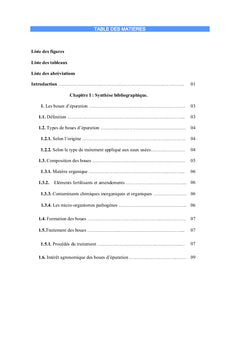 Valorisation agricole des boues d'épuration