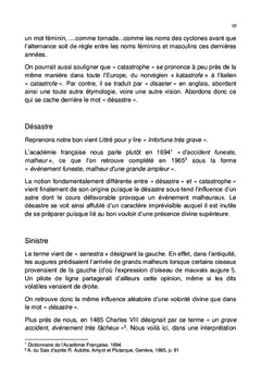 De désastres en catastrophes