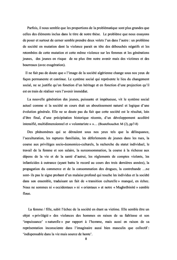 La philosophie de l'honneur et le tabou de la virginité