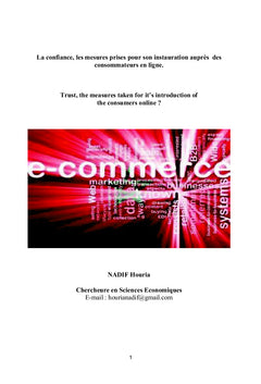 E-Commerce et Confiance des consommateurs en ligne : Cas du Maroc