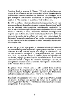 E-Commerce et Confiance des consommateurs en ligne : Cas du Maroc