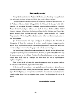 L'Accord de paix de Goma du 23 mars 2009 et son impact sur la sécurité dans la Province du Nord-Kivu