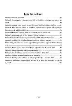 L'Accord de paix de Goma du 23 mars 2009 et son impact sur la sécurité dans la Province du Nord-Kivu