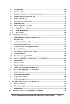Gestion des ressources humaines au Mali