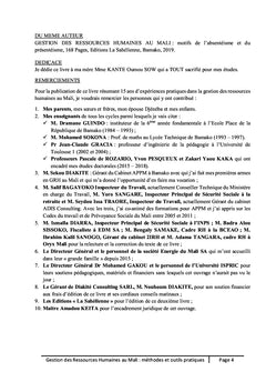 Gestion des ressources humaines au Mali