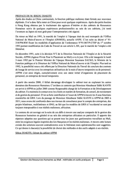 Gestion des ressources humaines au Mali