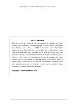 Vocabulaire de Physique Moderne en Langue Kabyle