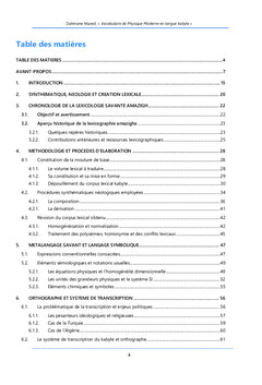 Vocabulaire de Physique Moderne en Langue Kabyle