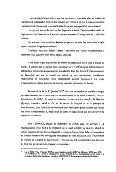 Du Management Ethique à la Qualité de Vie au Travail