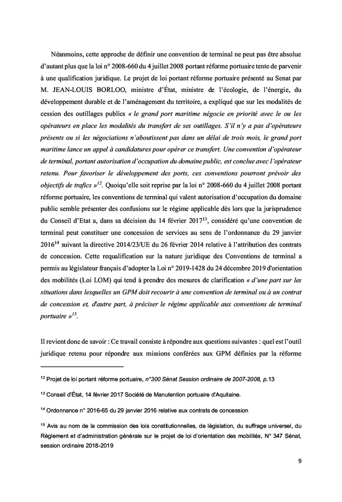 La convention de terminal