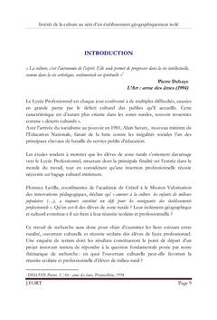 Lycée Professionnel en zone rurale
