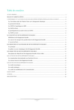 Comprendre le Développement Durable