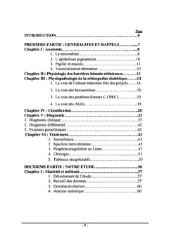 Epidémiologie et facteurs de risques de la rétinopathie diabétique