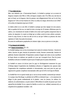 ETUDE RETROSPECTIVE DU BILAN MEDICAL DE L'EQUIPE NATIONALE DE FOOTBALL DU MALI