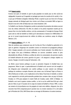 ETUDE RETROSPECTIVE DU BILAN MEDICAL DE L'EQUIPE NATIONALE DE FOOTBALL DU MALI
