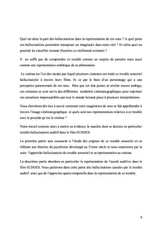Représentation des troubles hallucinatoires auditifs au cinéma