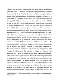 Paix durable en Afrique subsaharienne et structures socio-économiques