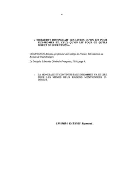 LA MONDIALE ET CONTINENTALE INNOMMEE