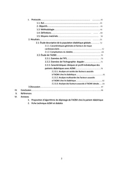 Artériopathie Oblitérante des Membres Inférieurs et Diabète