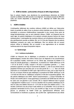 Artériopathie Oblitérante des Membres Inférieurs et Diabète