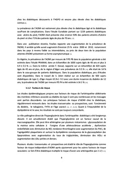 Artériopathie Oblitérante des Membres Inférieurs et Diabète