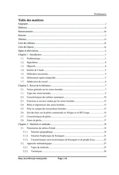 Evaluation de l'exploitation des ressources ichtyologiques