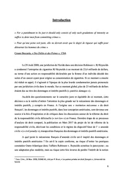 Des Dommages et Intérêts Punitifs à l'Amende Civile