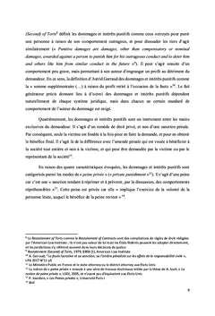Des Dommages et Intérêts Punitifs à l'Amende Civile