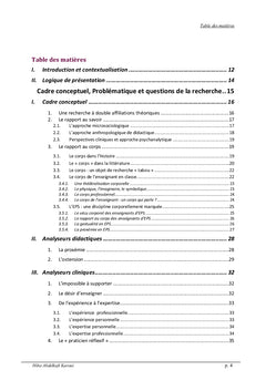 Expertise Sportive et Rapport au Corps